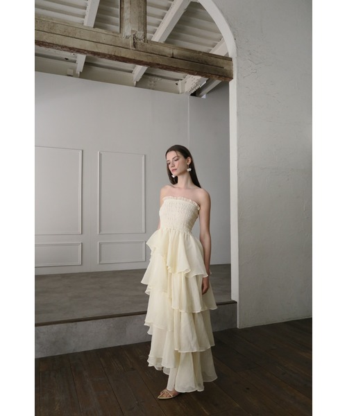 ドレス frilly tiered dressの画像