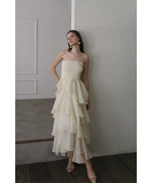 ドレス frilly tiered dressの画像