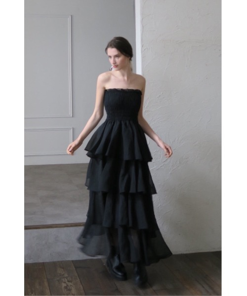 ドレス frilly tiered dressの画像