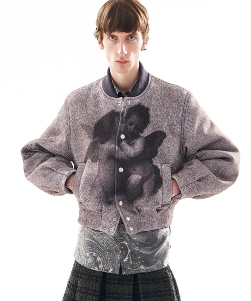 ジャケット・アウター 24SS MASU SHORT BOMBER SWEAT JKT ジャケット・アウター 24SS MASU SHORT BOMBER SWEAT JKT MASU/エム
