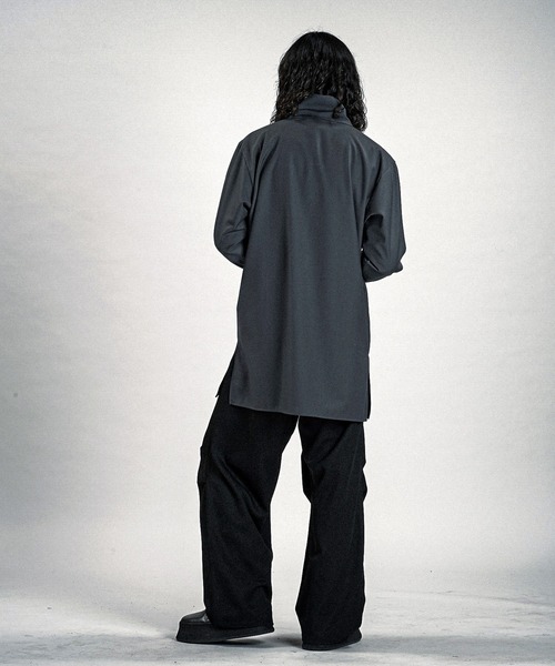 NO ID.（ノーアイディー） シャツ 「NO ID.」Zip Long Shirt / ジップ