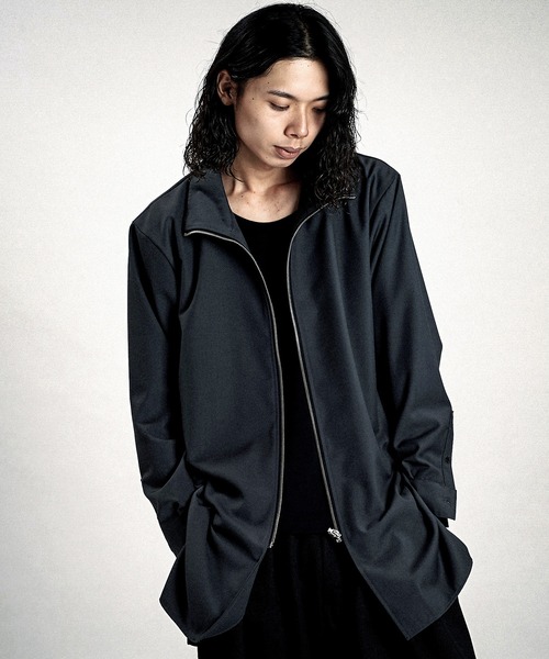 NO ID.（ノーアイディー） シャツ 「NO ID.」Zip Long Shirt / ジップ