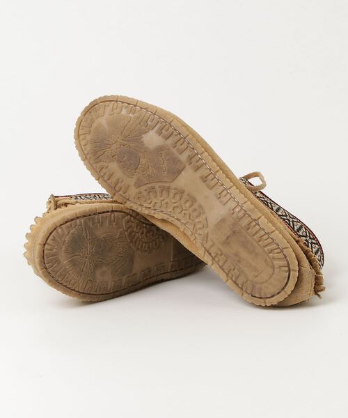 「AMIMOC」 フリンジショートブーツ - ベージュ レディース_画像3