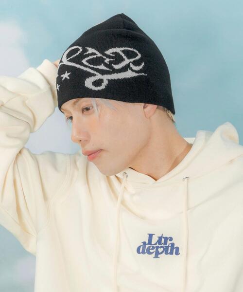 LTR DEPTH ニット帽 ニットキャップ LTR DEPTH/ハートモチーフシングル