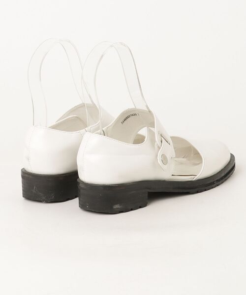 「LAROUTE」 フラットパンプス 38 ホワイト レディース_画像2