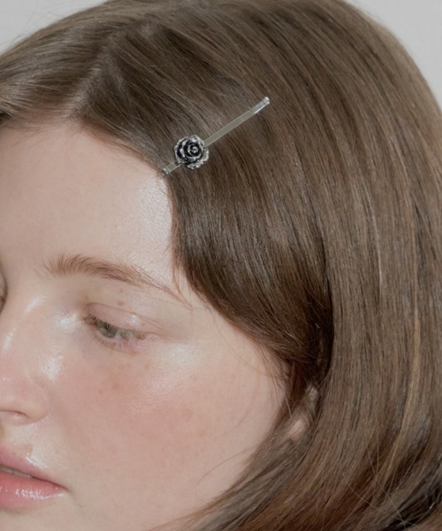 GIUNON ヘアピン rose motif silver hairpin / ローズモチーフシルバー