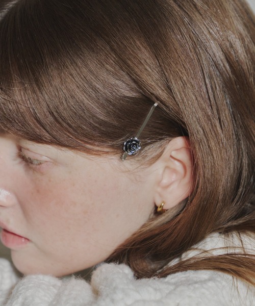 GIUNON ヘアピン rose motif silver hairpin / ローズモチーフシルバー