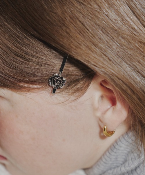 GIUNON ヘアピン rose motif silver hairpin / ローズモチーフシルバー