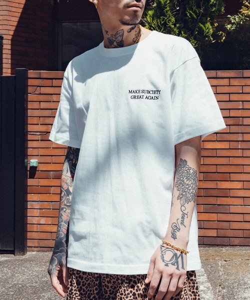 「Subciety」 半袖Tシャツ - ホワイト メンズ_画像8