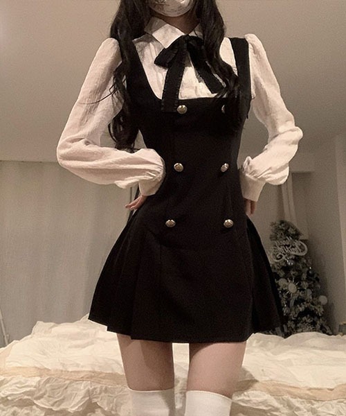 gossip!ロサンゼルス ワンピース スクールガール風 ミニ丈ワンピース