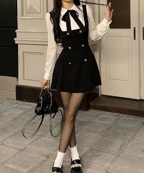 gossip!ロサンゼルス ワンピース スクールガール風 ミニ丈ワンピース