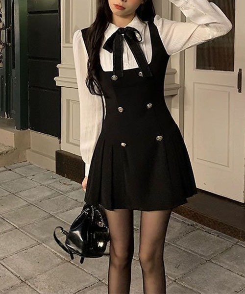 gossip!ロサンゼルス ワンピース スクールガール風 ミニ丈ワンピース