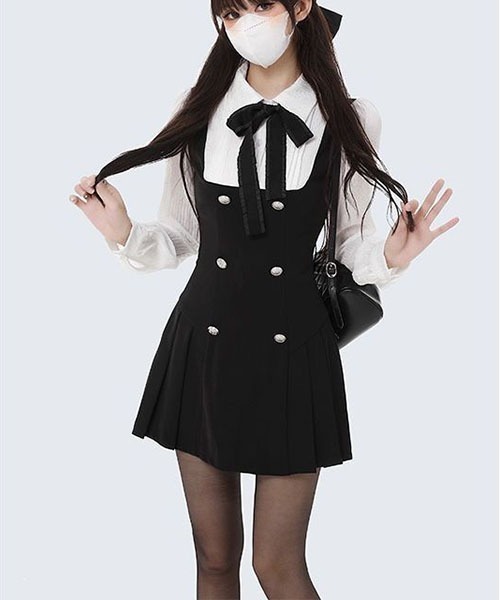 gossip!ロサンゼルス ワンピース スクールガール風 ミニ丈ワンピース