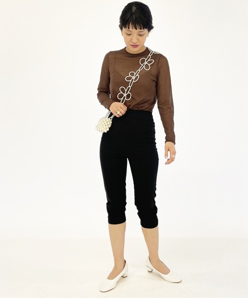 「EDIT. FOR LULU」 長袖ニット FREE ブラウン レディース_画像6