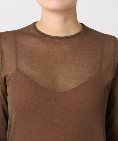 「EDIT. FOR LULU」 長袖ニット FREE ブラウン レディース_画像9