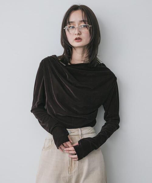 SENSE OF PLACE by URBAN RESEARCH ベロアドレープトップ レディース