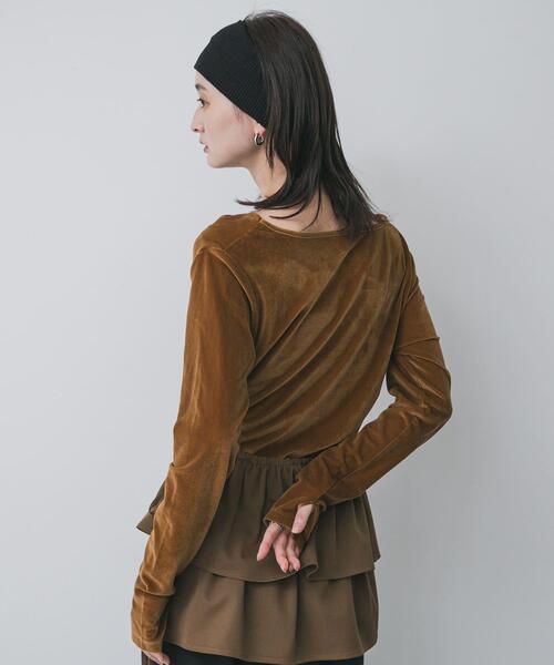 SENSE OF PLACE by URBAN RESEARCH ベロアドレープトップ レディース