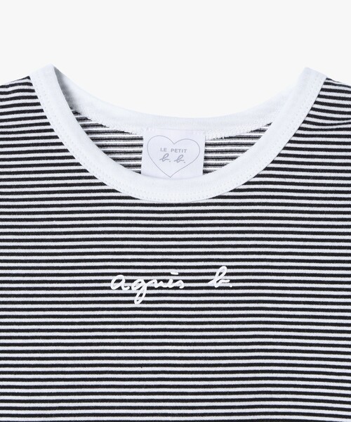 agnes b.（アニエスベー） ベビー服 ロンパース ベビー ロゴ ボーダー