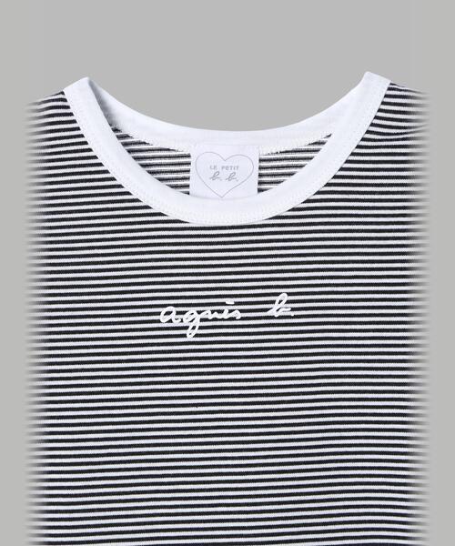 agnes b.（アニエスベー） ベビー服 ロンパース ベビー ロゴ ボーダー