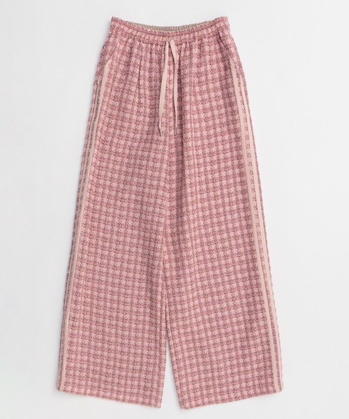 MAISON SPECIAL（メゾンスペシャル） パンツ Side-Lined Tweed Easy