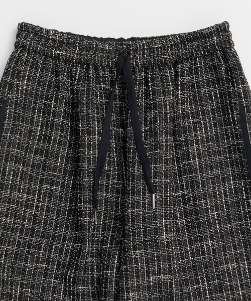 MAISON SPECIAL（メゾンスペシャル） パンツ Side-Lined Tweed Easy