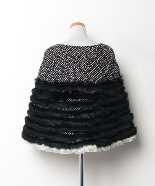 「nina mew」 ポンチョ FREE ブラック レディース_画像2