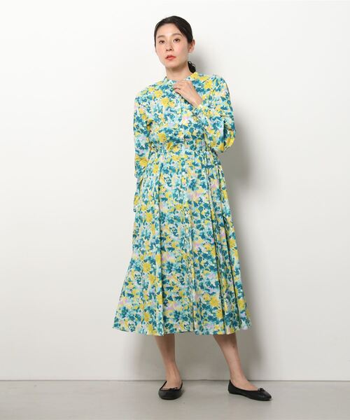 「SHIPS any」 長袖ワンピース ONE SIZE グリーン レディース_画像2