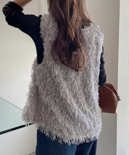 「Eclat one」 ベスト FREE ベージュ レディース_画像7