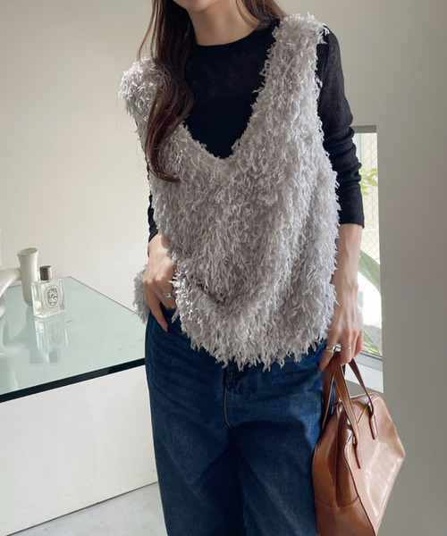 「Eclat one」 ベスト FREE ベージュ レディース_画像9