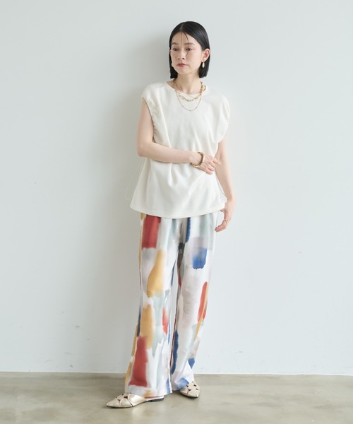 「Shelly island」 イージーパンツ FREE ブラック レディース_画像3