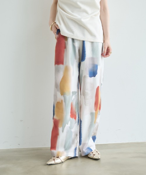 「Shelly island」 イージーパンツ FREE ブラック レディース_画像6