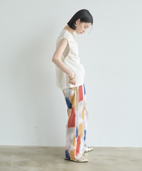 「Shelly island」 イージーパンツ FREE ブラック レディース_画像7