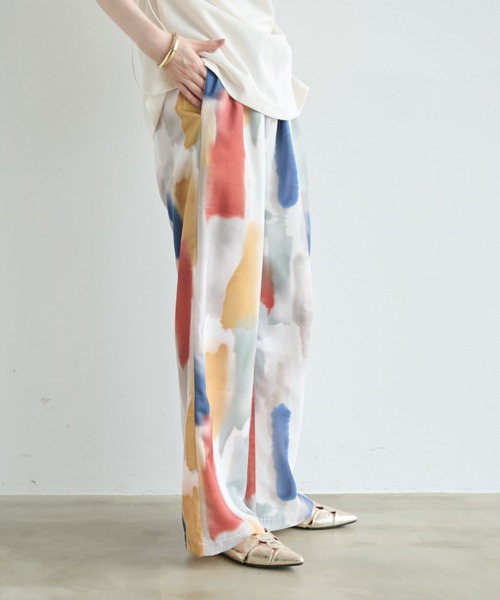 「Shelly island」 イージーパンツ FREE ブラック レディース_画像8