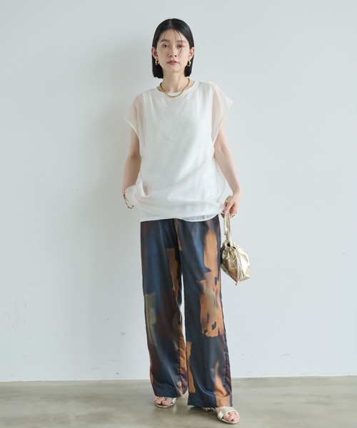 「Shelly island」 イージーパンツ FREE ブラック レディース_画像9