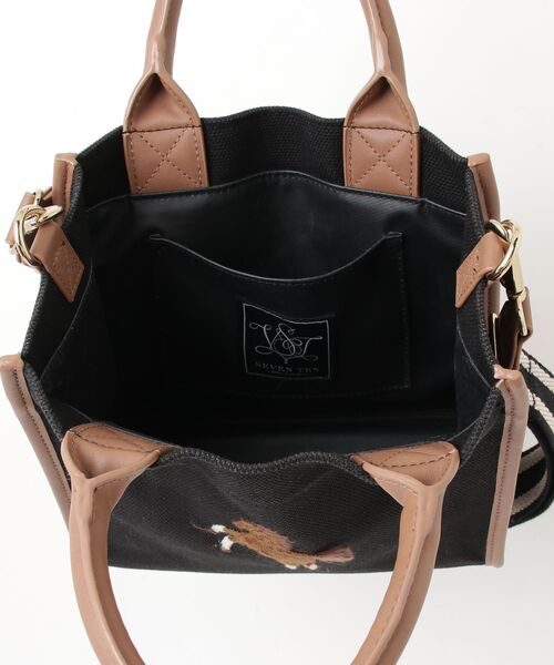 「SEVEN TEN」 ワンポイント2WAYバッグ「VERYコラボ」 - ネイビー レディース_画像4