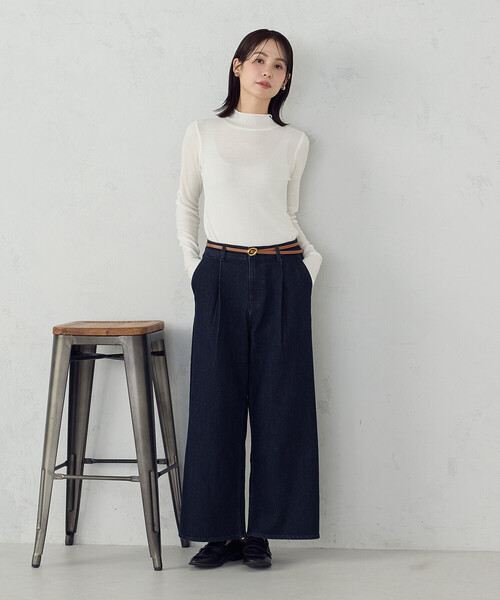 COMME CA ISM（コムサイズム） ワイドパンツ ジーンズ デニム デニム