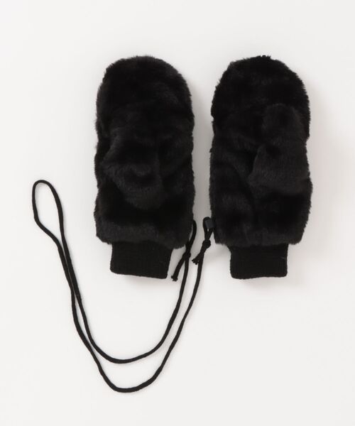 ALMO 手袋 「Bls」「ZA」「Bling Leads」2wayフェイクファーミトン