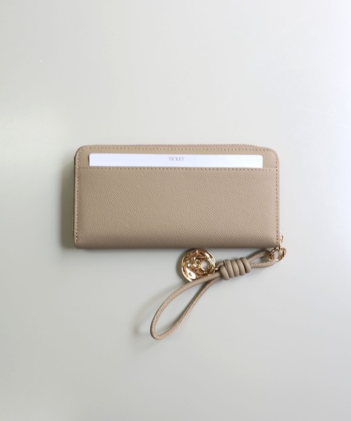 MIAN（ミアン） 長財布 財布 BLUEBELL / 牛革ストラップ付きラウンド 