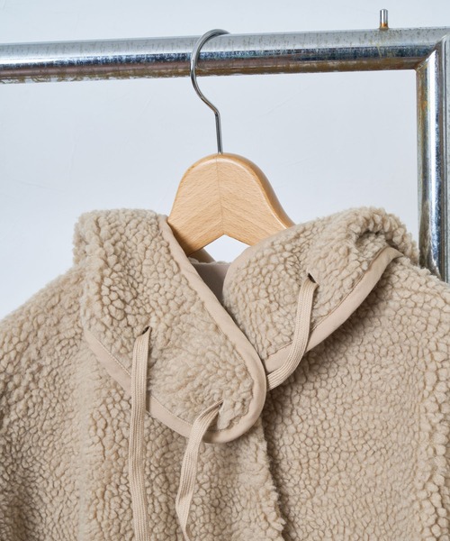 「Audrey and John Wad」 ノーカラージャケット FREE キャメル レディース_画像8