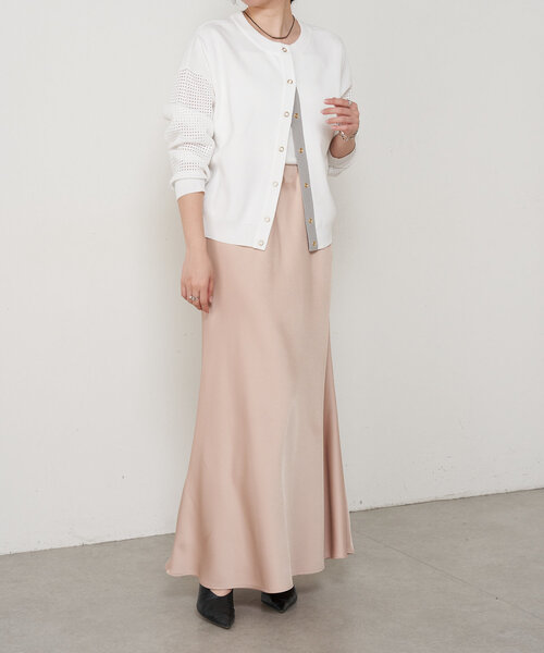 「Jena espace merveilleux」 ニットカーディガン FREE ブラウン レディース_画像3