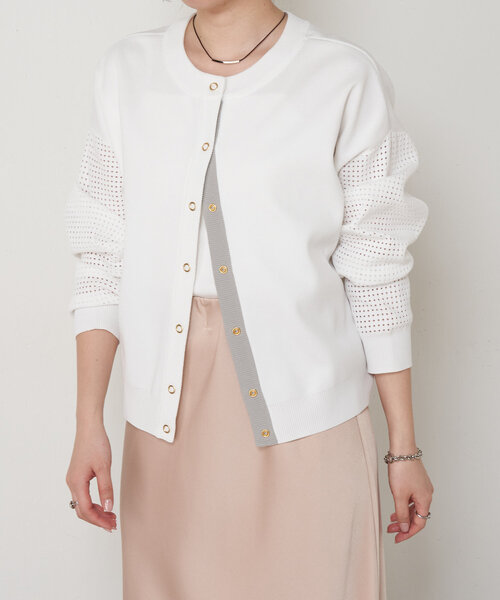 「Jena espace merveilleux」 ニットカーディガン FREE ブラウン レディース_画像6