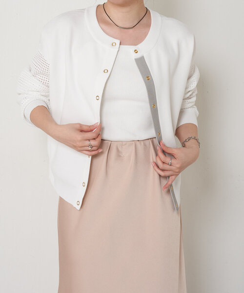 「Jena espace merveilleux」 ニットカーディガン FREE ブラウン レディース_画像7