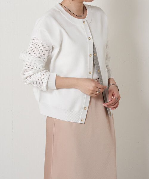 「Jena espace merveilleux」 ニットカーディガン FREE ブラウン レディース_画像9