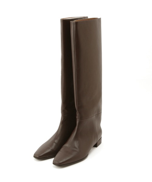 「ADAM ET ROPE'」 ロングブーツ 23.0cm ダークブラウン レディース_画像9