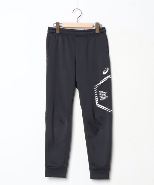 ASICS ブラック ジャージパンツ Mサイズ 新品タグ付き ASICS（アシックス） ジャージパンツ M ブラック レディース