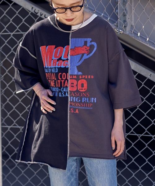 「etsinta」 7分袖カットソー ONE SIZE イエロー レディース_画像2