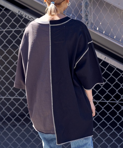 「etsinta」 7分袖カットソー ONE SIZE イエロー レディース_画像7