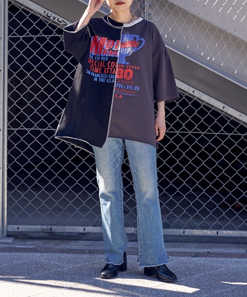 「etsinta」 7分袖カットソー ONE SIZE イエロー レディース_画像9