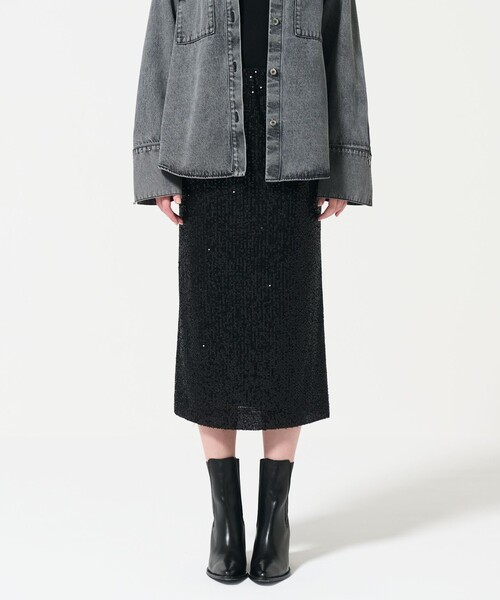 「GRACE CONTINENTAL」 タイトスカート 36 ブラック レディース_画像2