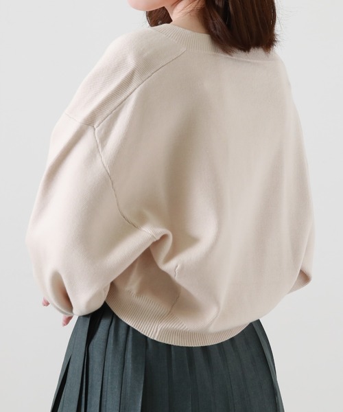 「Cheek」 長袖ニット MEDIUM オレンジ レディース_画像2